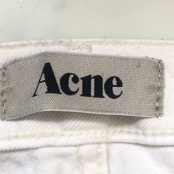 ACNE Kex Optic White Jeans Excellent Condition - Picture 10 of 13
